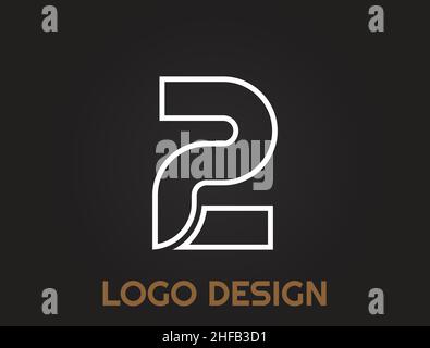 Zahlen in einem schönen Design, Logo-Design Stock Vektor