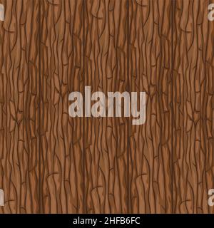 Struktur aus Baumrinde (Holzhintergrund). Vektorgrafik. Stock Vektor