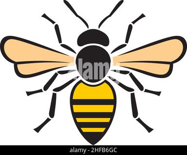Vektorgrafik Bieneninsekten Stock Vektor