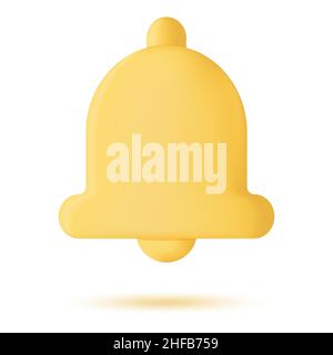 Benachrichtigungssymbol 3D Stock Vektor