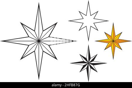 Vektorgrafik Weihnachtsstern Stock Vektor