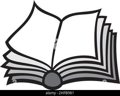 Offenes Buch-Vektor-illustration Stock Vektor