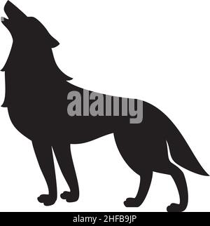 Wolf Tier Vektor Illustration Stock Vektor