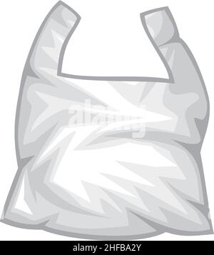 Vektorgrafik für Plastikmüllbeutel Stock Vektor