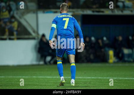 Ukraine, Odessa - 11. November 2021. Andrii Yarmolenko (Ukraine) während des Spiels zwischen der Ukraine und Bolgaria, Tschernomorez-Stadion Stockfoto