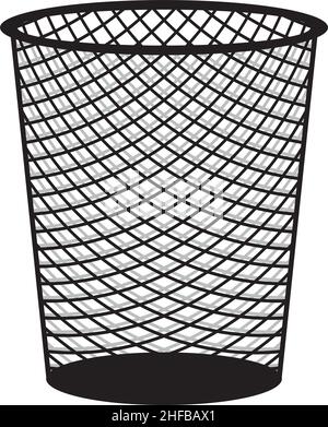 Recycle bin (trash icon, wastebasket). Vector illustration. Stock Vektor