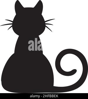 Vektorgrafik sitzende Katze Stock Vektor