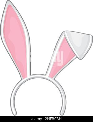 Osterhase (Kaninchen) Ohren Maske Vektor Illustration Stock Vektor
