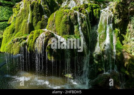 Der Bigar Wasserfall, Naturschutzgebiet in den Anina Bergen Stockfoto