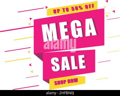 Vorlage für Vertriebsbanner. Stock Vektor