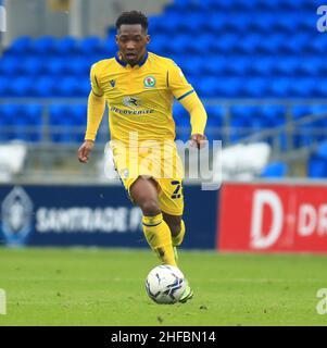 Cardiff, Großbritannien. 15th Januar 2022. 15th. Januar 2022: Cardiff City Stadium, Cardiff, Wales; Championship Football, Cardiff City versus Blackburn Rovers ; Tayo Edun of Blackburn Rovers Credit: Action Plus Sports Images/Alamy Live News Stockfoto