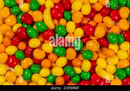 Vollbildaufnahme Von Bunten Bonbons Stockfoto