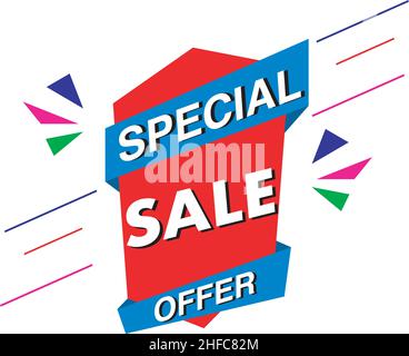 Sonderangebot – Verkaufsbanner. Stock Vektor