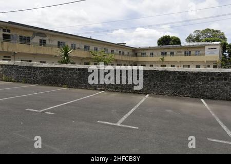 Paroisse Notre Dame Des Anges - Mahébourg Stockfoto