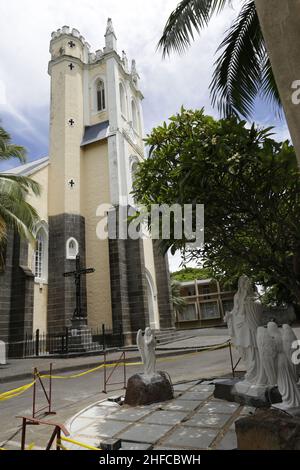 Paroisse Notre Dame Des Anges - Mahébourg Stockfoto