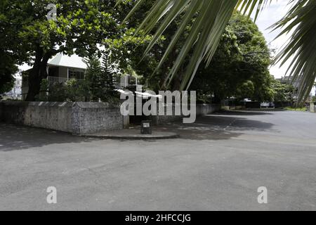 Paroisse Notre Dame Des Anges - Mahébourg Stockfoto