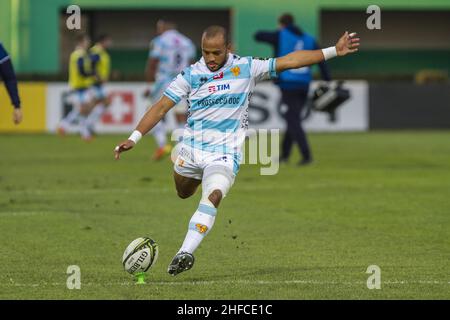 Monigo Stadium, Treviso, Italien, 15. Januar 2022, Rhyno Smith während des Benetton Rugby vs. Dragons - Rugby Challenge Cup Stockfoto