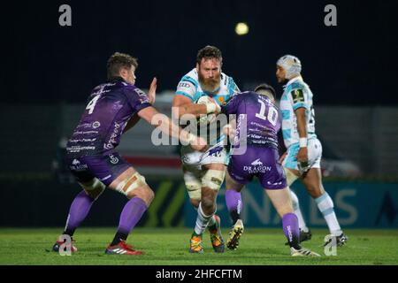 Monigo Stadium, Treviso, Italien, 15. Januar 2022, Irne Herz (Benetton Rugby) während des Benetton Rugby vs Dragons - Rugby Challenge Cup Stockfoto