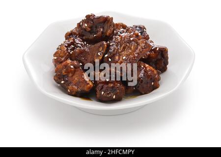 chinesische süße und saure Spareribs Stockfoto
