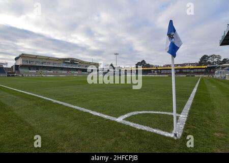 BRISTOL, GROSSBRITANNIEN. JAN 15th Allgemeiner Blick auf den Memorial Ground vor dem Sky Bet League 2-Spiel zwischen Bristol Rovers und Hartlepool United am Samstag, den 15th. Januar 2022 im Memorial Stadium, Bristol. (Kredit: Scott Llewellyn | MI Nachrichten) Kredit: MI Nachrichten & Sport /Alamy Live Nachrichten Stockfoto