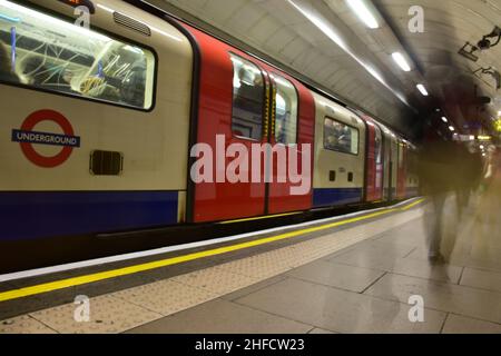 Londoner U-Bahn-Station auf der Spitze Stockfoto