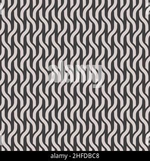Weblinien Nahtloser Hintergrund in Schwarz-Weiß-Farbe. Vektor-kachelbares Muster. Stock Vektor