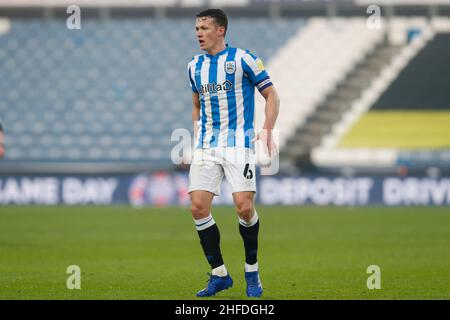 Huddersfield, Großbritannien. 15th Januar 2022. Jonathan Hogg #6 von Huddersfield Town in Huddersfield, Vereinigtes Königreich am 1/15/2022. (Foto von Ben Early/News Images/Sipa USA) Quelle: SIPA USA/Alamy Live News Stockfoto