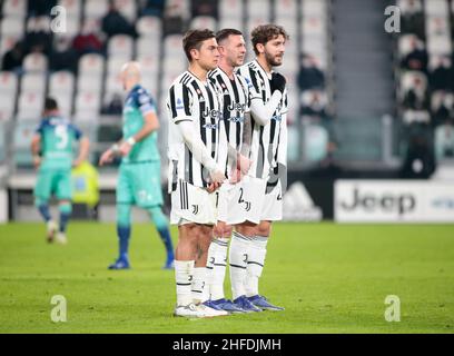 Turin, Italien. 15th. Jan 2022. Während der italienischen Serie A Fußballspiel zwischen Juventus FC und Udinese Calcio am 15. Januar 2022 im Allianz Stadion in Turin, Italien Quelle: Independent Photo Agency/Alamy Live News Stockfoto