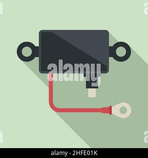 Gleichspannungsregler-Symbol. Elektrischer Regler. Leistungsstabilisator Stock Vektor