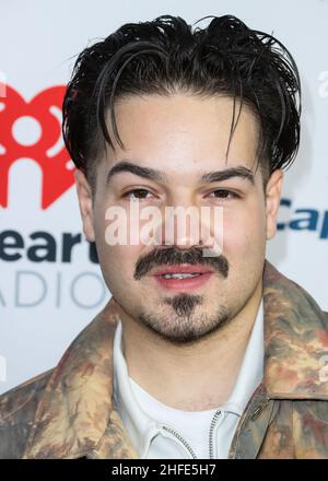 Inglewood, Usa. 15th Januar 2022. INGLEWOOD, LOS ANGELES, KALIFORNIEN, USA - 15. JANUAR: Der Musiker Clemens Rehbein von Milky Chance besucht das iHeartRadio Alter EGO 2022, das am 15. Januar 2022 im Forum in Inglewood, Los Angeles, Kalifornien, USA, stattfand. (Foto von Xavier Collin/Image Press Agency) Quelle: Image Press Agency/Alamy Live News Stockfoto