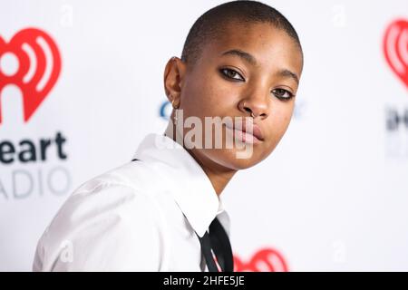 Inglewood, Usa. 15th Januar 2022. INGLEWOOD, LOS ANGELES, KALIFORNIEN, USA - 15. JANUAR: Die amerikanische Sängerin WILLOW (Willow Smith) nimmt am iHeartRadio Alter EGO 2022 Teil, das am 15. Januar 2022 auf dem Forum in Inglewood, Los Angeles, Kalifornien, USA, stattfand. (Foto von Xavier Collin/Image Press Agency) Quelle: Image Press Agency/Alamy Live News Stockfoto