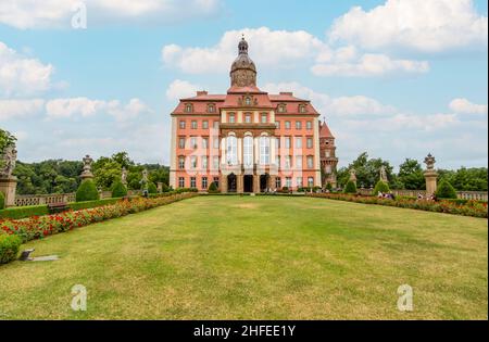Die 1292 fertiggestellte und größte Burg in Schlesien vereint Książ gotische, barocke und Rokoko-Architektur mit einer majestätischen Mischung Stockfoto