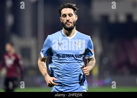 Salerno, Italien. 15th Januar 2022. Luis Alberto von der SS Lazio während des Fußballspiels der Serie A zwischen der US Salernitana und der SS Lazio im Arechi-Stadion in Salerno (Italien), 15th. Januar 2022. Foto Andrea Staccioli/Insidefoto Kredit: Insidefoto srl/Alamy Live News Stockfoto