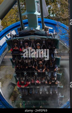Alton Towers, wo die Magie nie endet, Bilder von höchster Qualität des besten Themenparks und der besten Achterbahnen Großbritanniens Stockfoto