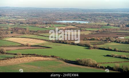 Blick auf den Arlington-Stausee in East Sussex Stockfoto