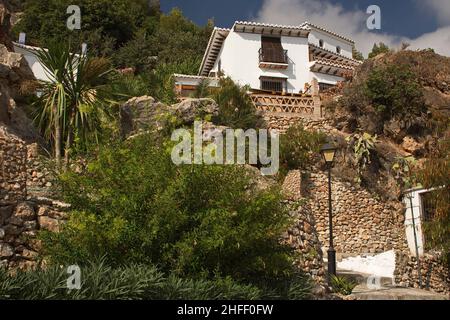 Wohnhaus in Frigiliana in Andalusien, Spanien, Europa Stockfoto