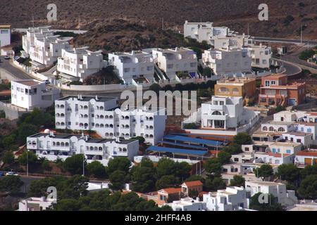 Hotelanlage in San Jose in der Provinz Almeria,Andalusien,Spanien,Europa Stockfoto