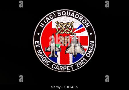 II(AC) Squadron Typhoon Ex Magic Carpet Deployment Patch Stockfoto