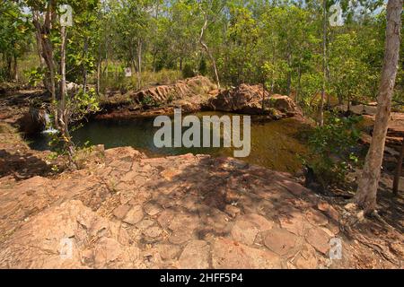 Buley Rockholes im Litchfield National Park im Northern Territory in Australien Stockfoto