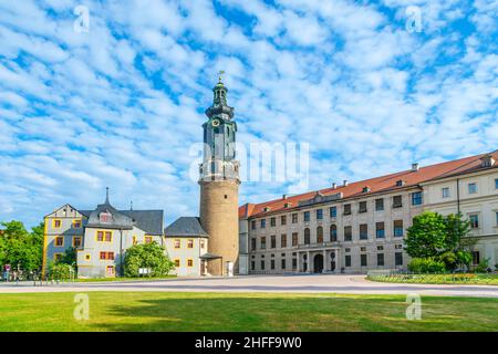 Stadt Schloss von Weimar in Deutschland Stockfoto