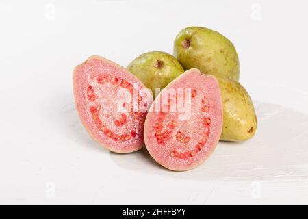 Psidium - Guava Essbare Früchte Aus Amerika Stockfoto