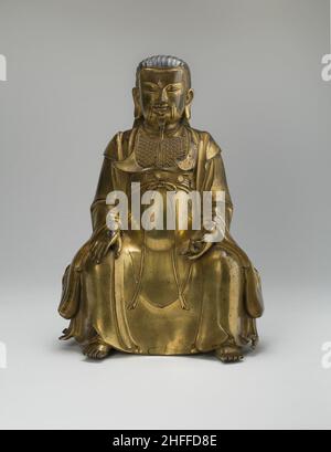 Der daoistische Gott Zhenwu (perfektionierter Krieger), Oberster Kaiser des Dunklen Himmels, Ming-Dynastie (1368-1644), Zhengtong-Zeit (1435-1449), datiert 1439. Stockfoto