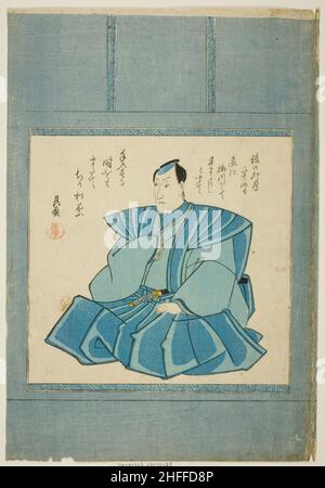 Memorial Portrait des Schauspielers Onoe Kikugoro III, 1849. Utagawa Kunisada I. zugeschrieben Stockfoto