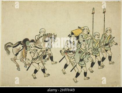 Prozession eines Daimyo, c. 1681/84. Stockfoto