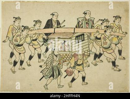 Prozession eines Daimyo, c. 1681/84. Stockfoto