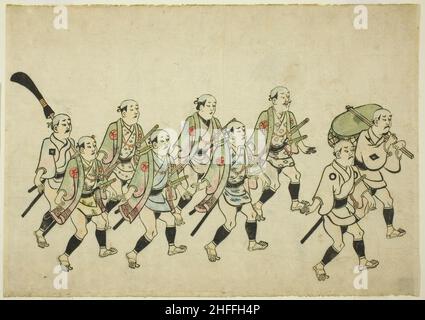 Prozession eines Daimyo, c. 1681/84. Stockfoto