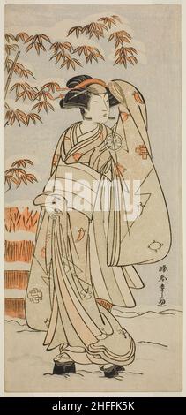 Der Schauspieler Segawa Kikunojo III in einer nicht identifizierten Rolle, Japan, c. 1775. Stockfoto