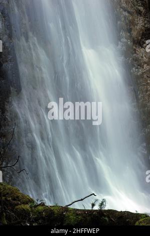 Südlicher Bach von Grey Mare's Tail / Rhaeadr Y Parc Mawr. Stockfoto