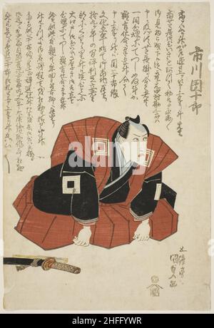 Der Schauspieler Ichikawa Danjuro VII, 1826. Stockfoto