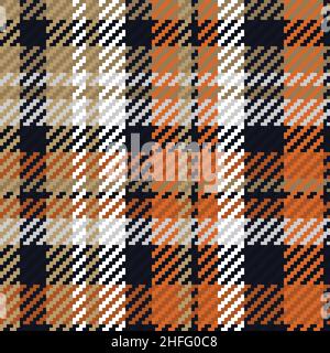 Nahtloses Muster aus schottischem Tartan-Karo. Wiederholbarer Hintergrund mit Check-Fabric-Textur. Flache Vektor-Kulisse mit gestreiftem Textildruck. Stock Vektor